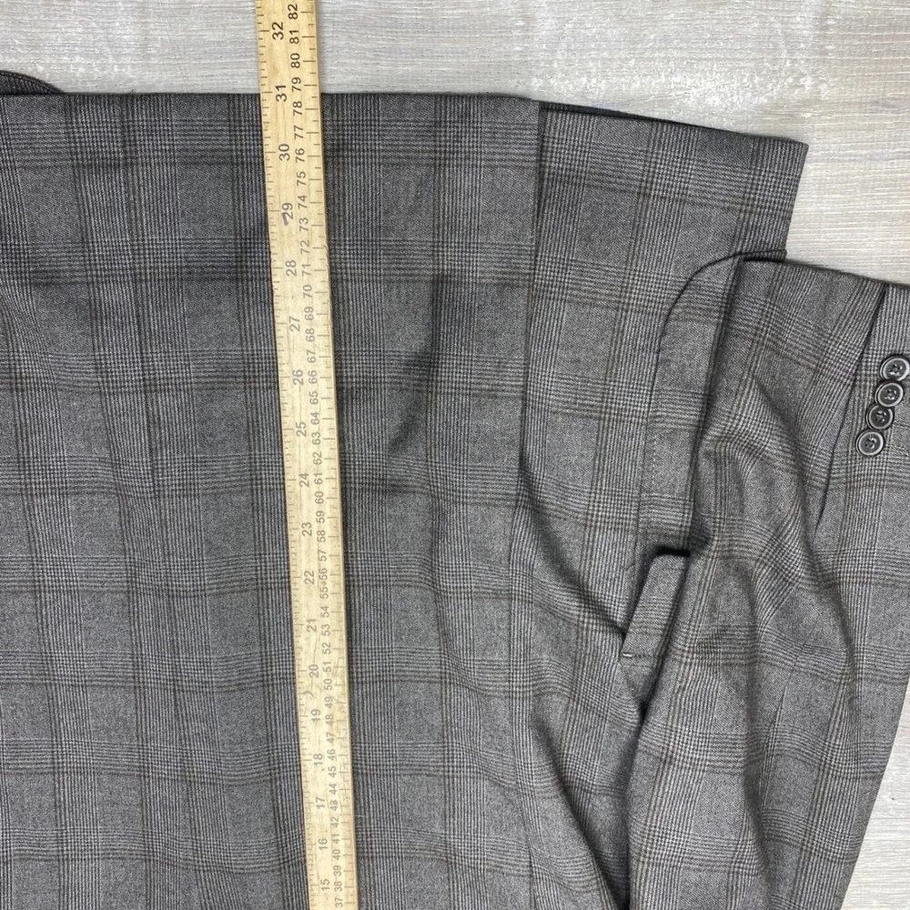 Johnston & Murphy Blazer Mens S Brown Glen Plaid Performance Sport Coat Business